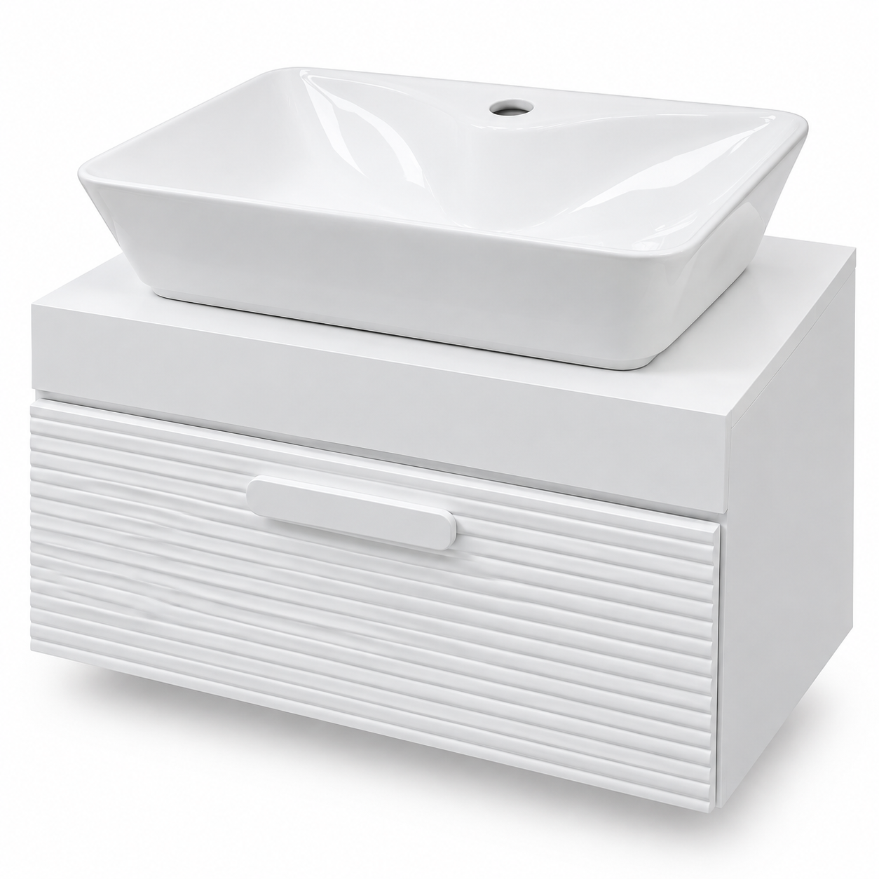 روشویی کابینتی pvc ضد اب ۴۰در۶۰با کاسه مسطتیل