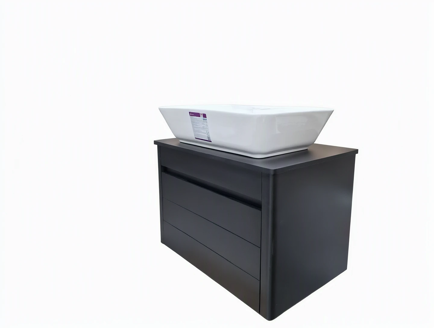روشویی کابینتی ۶۰در۴۰ مشکی